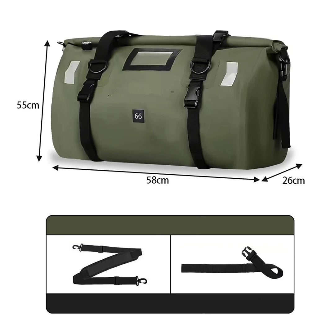 Universal Motorcycle Rear Seat  Waterproof Bag 40L /66L Motorbike Dry Duffel Bag for Travel,Motorcycling, Cycling,Hiking,Camping  Amaijoin