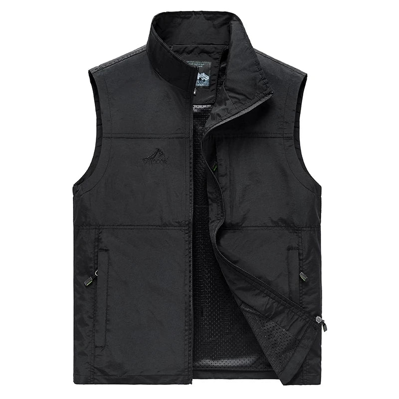 Summer Vest Men Casual Men Vest Plus Size 7XL Waistcoat Male Outerwear Quick Dry Breathable Mesh Line Vest Sleeveless Jackets  Amaijoin