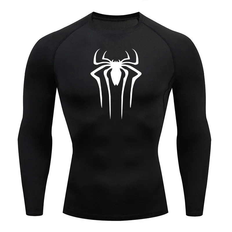 Sun Protection Sports Second Skin Running T-shirt Men's Fitness Rashgarda MMA Long Sleeves Compression Shirt Workout Clothing  Amaijoin