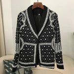 Load image into Gallery viewer, New Spring Autumn Blazer Coat Designer Fashion for Women Hidden Breasted Long Sleeves Spliced Coats Female Clothing 2024  Amaijoin
