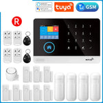 Load image into Gallery viewer, Gautone Tuya Smart Wifi Home Security Alarm System Wireless GSM Fire Alarm System Panel Smart Life App Control work with Alexa  Amaijoin
