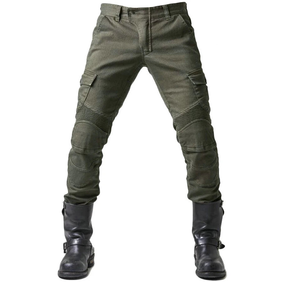 2024 New Motorcycle Black Men Jeans Upgrade Extension Protector Detachable Racing Road Rider Four Seasons Casual Fashion Pants  Amaijoin