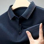 Load image into Gallery viewer, New Men&#39;s Casual Long Sleeve Polo Shirt Fashion Solid Color Top  Amaijoin
