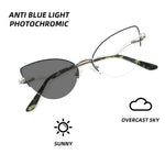 Load image into Gallery viewer, Fashion Women Cat Eye Photochromic Reading Glasses Butterfly Brand Design Frame Blue Light Blocking Customized Prescription  Amaijoin
