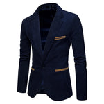 Load image into Gallery viewer, New Fashion Men&#39;s Corduroy Leisure Slim Suit Jacket High Quality Casual Man Blazers Jacket Coat Men Single Button X02  Amaijoin
