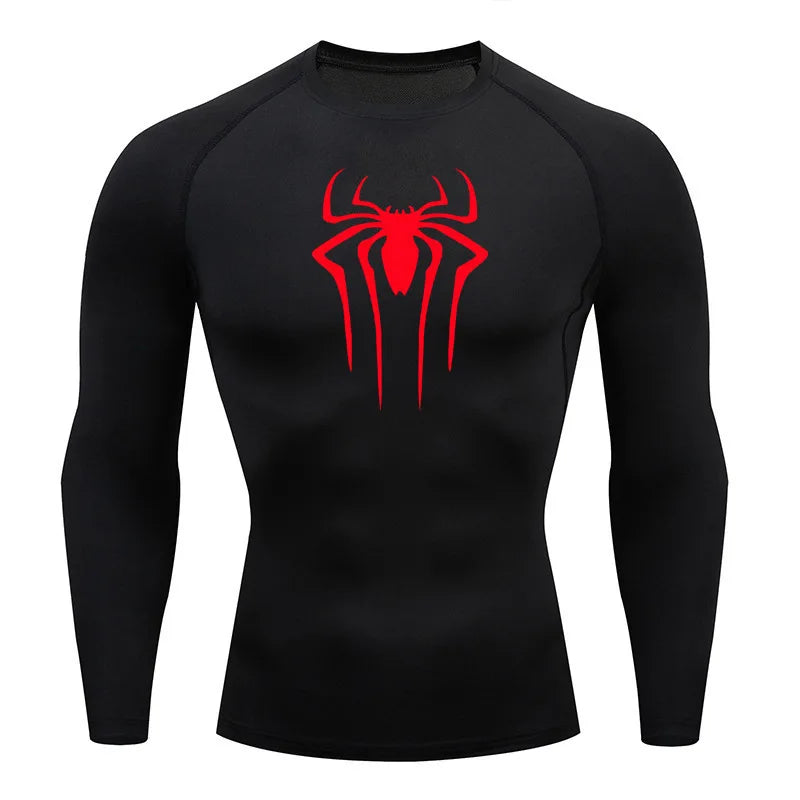 Sun Protection Sports Second Skin Running T-shirt Men's Fitness Rashgarda MMA Long Sleeves Compression Shirt Workout Clothing  Amaijoin