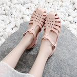 Load image into Gallery viewer, Women&#39;s Summer Fashion PVC Hollow Out Flat Casual Beach Sandals  Amaijoin
