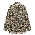 Load image into Gallery viewer, TRAF-Long Sleeve Leopard Shirts for Women, Button-up Blouses, Animal Print, Chic Tops, Female Fashion  Amaijoin
