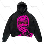 Load image into Gallery viewer, Street Punk Wind Ninja Printed Long-sleeved Hoodies Couples Hip-hop Street Y2k Loose Fashion Oversized Hoodies Harajuku Goth Top  Amaijoin
