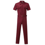 Carregue a imagem no visualizador da Galeria, Male&#39;s Clothing T-shirt Men&#39;s Work Suit Men Clothes Shirts 2023 Jumpsuit Casual Belt Jumpsuits  Amaijoin
