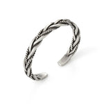 Load image into Gallery viewer, Retro Braided Twist Cuff Bracelet Silver Color Hip Hop Men&#39;s Bracelet Fashion Jewelry Dropshipping Hot Selling Accessories  Amaijoin
