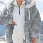 Load image into Gallery viewer, Winter Warm Women&#39;s Faux Fur Jacket Plush Coat New Casual Hooded Zipper Soft Fleece Cashmere Jackets Female Thick Clothing y2k  Amaijoin
