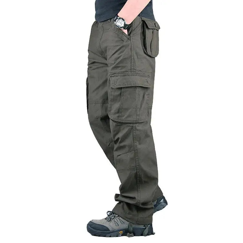 Tactical Cargo Pants Men Cotton Overalls Outdoor Work Trousers Big Size Hombre Clothing Camo Hiking Pants  Amaijoin