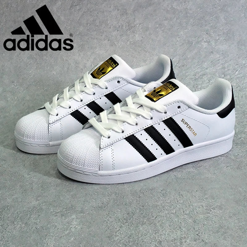 Adidas Clover Shell Head Superstar Retro Couple Little White Shoes Classic Casual Shoes Men's and Women's Shoes sneakers  Amaijoin