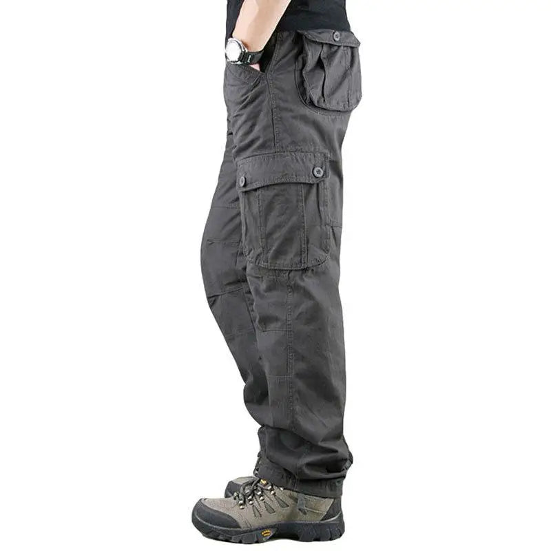 Tactical Cargo Pants Men Cotton Overalls Outdoor Work Trousers Big Size Hombre Clothing Camo Hiking Pants  Amaijoin