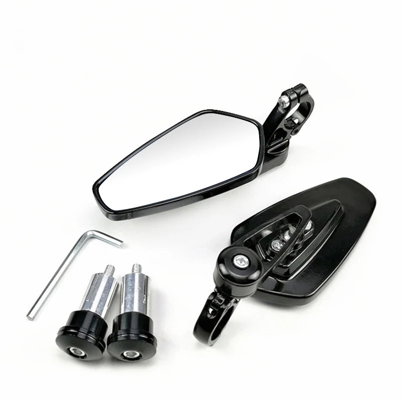 EAFC 1 Pair 7/8" 22mm  Motorcycle Rearview Mirrors Universal Scooter Bar End Handlebar Mirror Rear View Mirror Accessories  Amaijoin