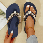 Load image into Gallery viewer, Large Size Women&#39;s Slippers 24 Summer Sandals New Flat Bottomed Clip Toe Women&#39;s Shoes Beach Women&#39;s Outerwear Flip Flops  Amaijoin
