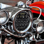 Load image into Gallery viewer, 7Inch Motorcycle Led Headlight For Street Glide Softail FatBoy Cafe Racer Chopper Honda Universal Modified 7Inch Round Headlamp  Amaijoin
