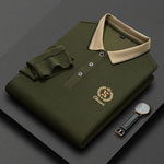 Load image into Gallery viewer, New Men&#39;s Casual Embroidery Long Sleeve Polo Shirt Fashion Solid Color Top  Amaijoin
