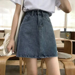 Load image into Gallery viewer, A- line Skirt High-waisted Slimming Denim Mini Dress Spring Summer 2024 New Style Women&#39;s Fashion Trend  Amaijoin
