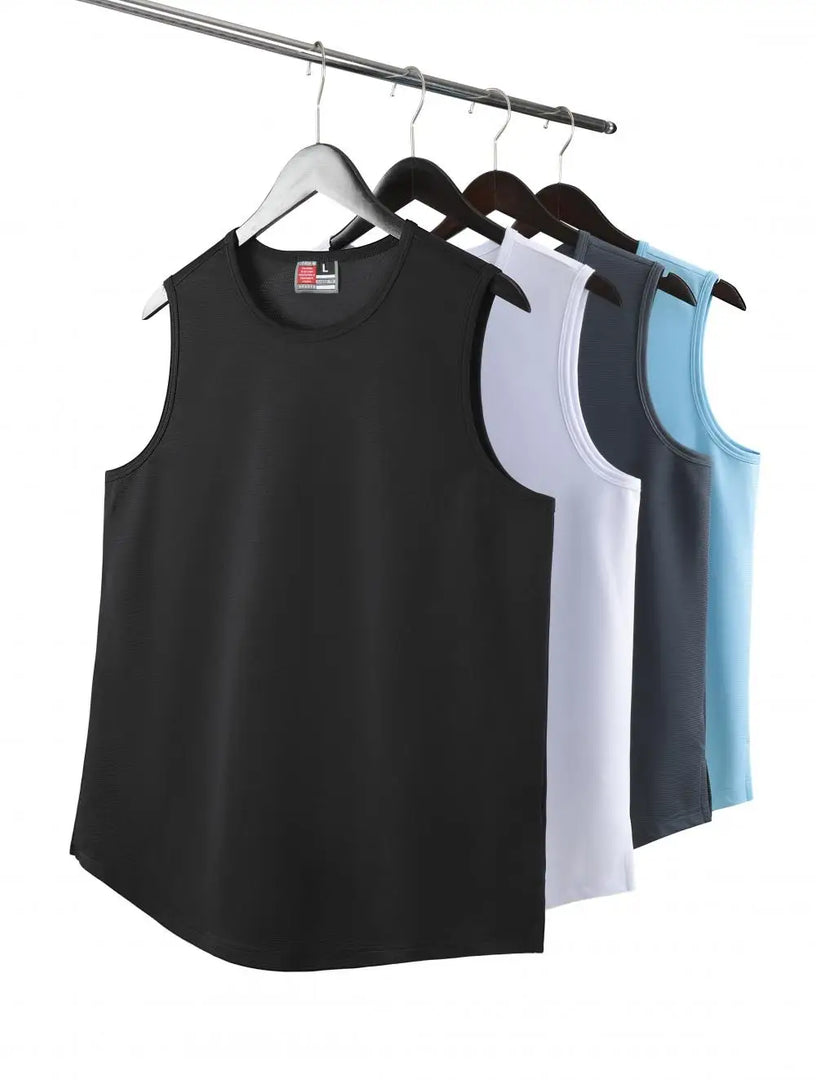 Men's Sleeveless Basketball Sports T-Shirt Quick Drying Breathable Tank Top For Running Training Marathon Fitness Vest Sportwear  Amaijoin