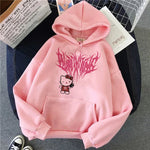 Load image into Gallery viewer, Women 90s Y2k 2000s Hoodies Hello Kitty Hip Hop Hoodie Sanrio Sweatshirt Clothes Tops Sweatshirt Clothing Streetwear  Amaijoin
