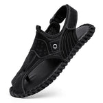 Load image into Gallery viewer, Hollow Out Men Casual Summer Shoes Non-Slip Outdoor Sandals 2023 New Leather Beach Cool Sandals Classic Male Comfortable Loafers  Amaijoin
