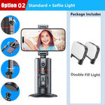 Load image into Gallery viewer, FANGTUOSI Stabilizer Smart Facial Tracking with Removable Fill Light Phone Stand Wireless Selfie Stick Tripod for Live Streaming  Amaijoin
