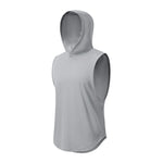 Load image into Gallery viewer, Plain Fitness Hooded Tank Top Mens Summer Solid Muslce Shirt Hoodies Cotton Blank Bodybuilding Sleeveless Vest Workout Singlets  Amaijoin
