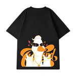 Load image into Gallery viewer, ZAZOMDE Summer Men Tee Korean Fashion Retro Loose Letter Cartoon Tiger Short-sleeved Cotton T Shirt Oversized Tops Unisex Tees  Amaijoin
